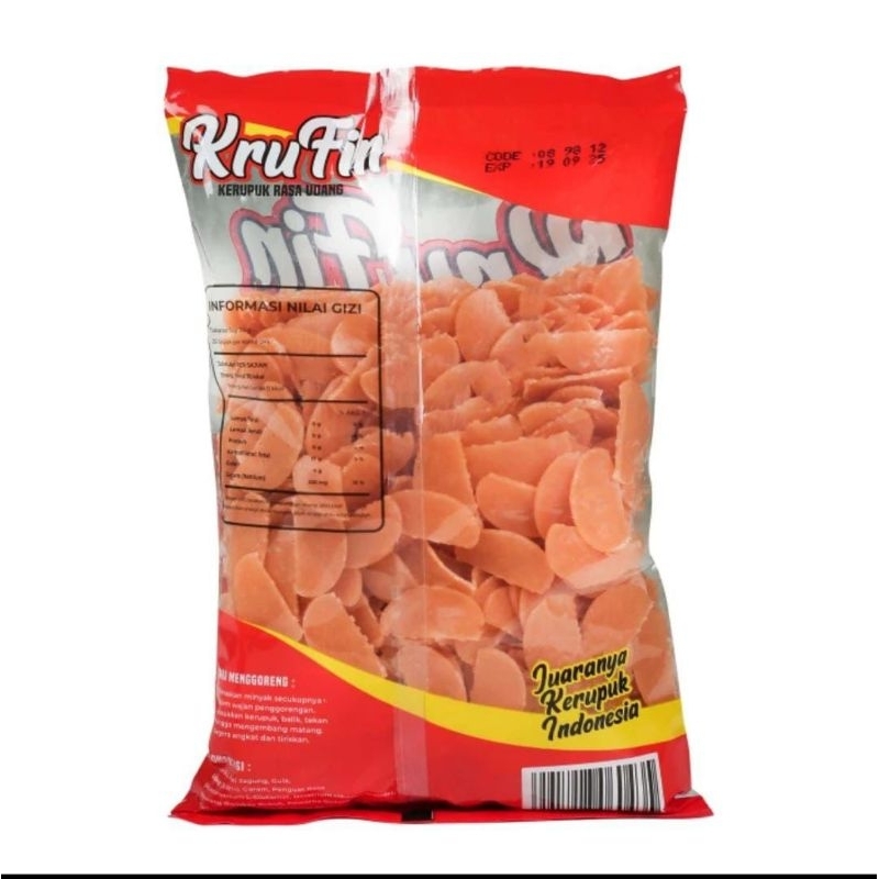 

KRUPUK UDANG MENTAH FINNA KRUFIN UDANG 500gr