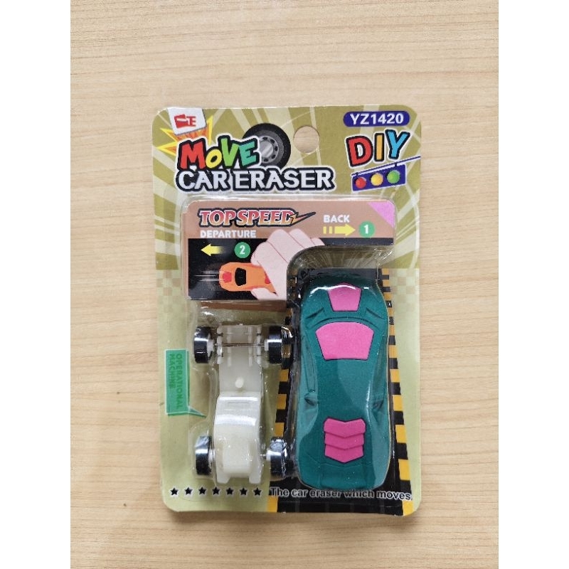 

Peralatan Sekolah Penghapus eraser mainan mobil rakit berwarna diy Stationery