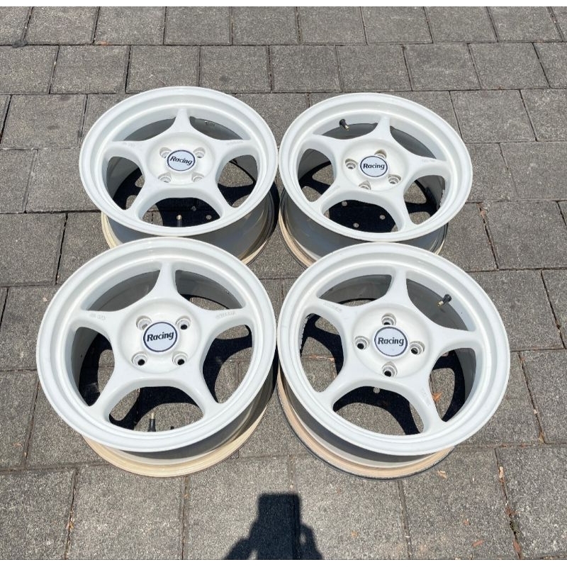 Velg Original ENKEI RP01 (Tulang) Ring 15. Original Paint. Made in Japan. Lebar 7. Et 45. 4x100.