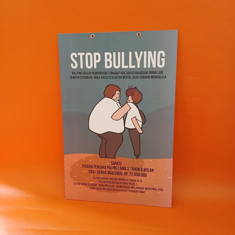 Poster Gantung Stop Bullying - Poster Bullying - Poster Sekolah