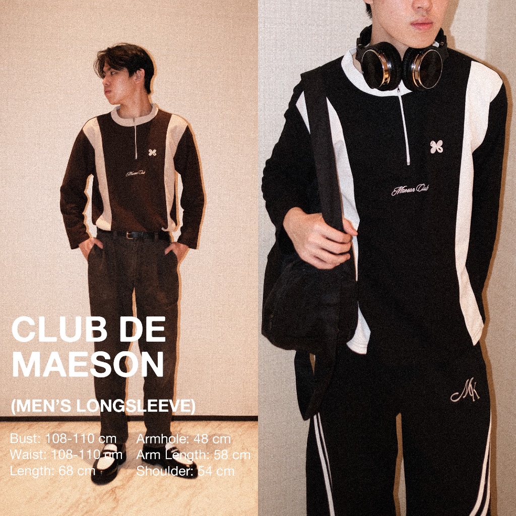 RB6 MAESON Club de Maeson Collarless Half Zip Polo