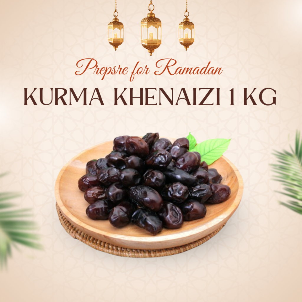 

Kurma Date Crown Khenaizi Kemasan 1 kg