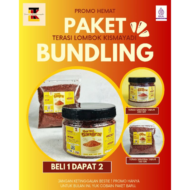 

TKL || PROMO PAKET HEMAT | Terasi sangrai toples 250 gr + Terasi Sangrai Isi ulang 150 gr 1 pcs