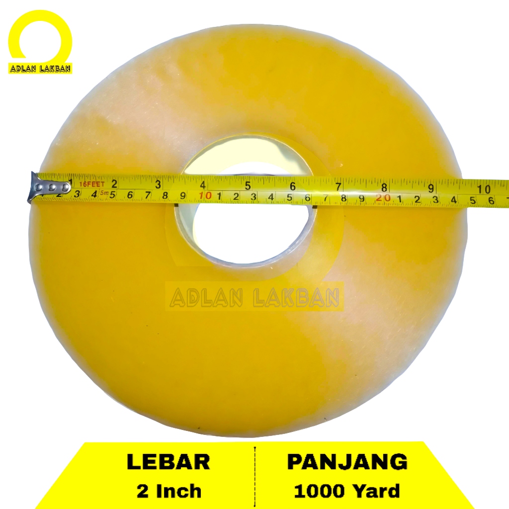 

Lakban Bening 1000 Yard FULL 2inch - Lakban Jumbo Bening Besar