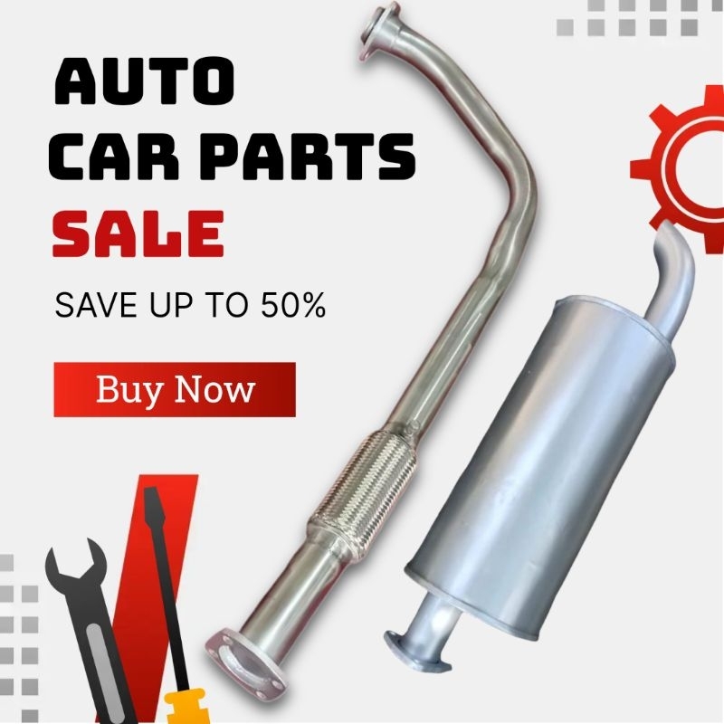 knalpot truk elf dan fleksibel truk elf