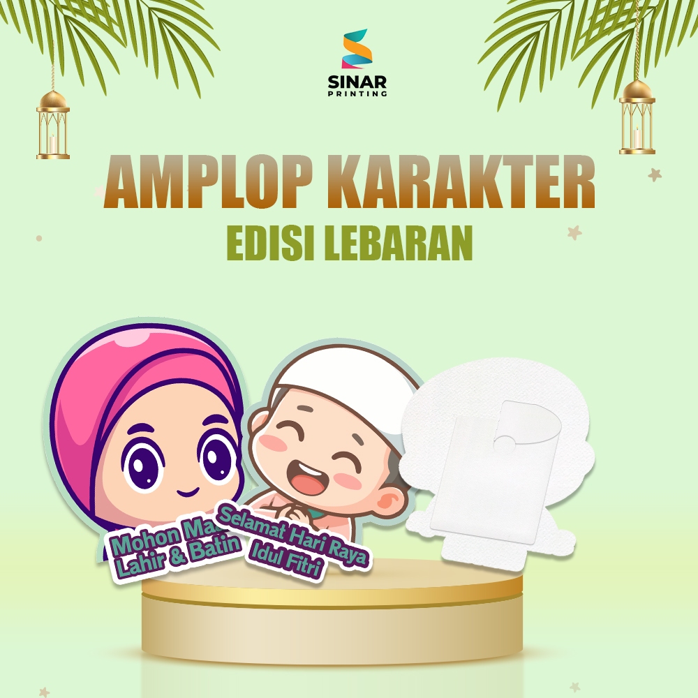 

SINAR PRINTING - (1 PAK ISI 8 PCS) AMPLOP KARAKTER LEBARAN IDUL FITRI - KARAKTER GEMOY LUCU
