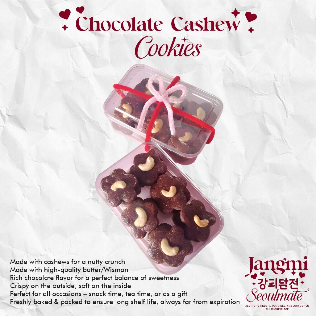 

Chocolate Cashew Cookies | Coklat Mede Cookies | Premium Homemade Cookies | Nutty & Delicious Treats | Sweet & Crunchy Snacks | Rich Chocolate & Cashew Delight | Soft & Crunchy Cookies | Perfect Gift for Cookies Lovers