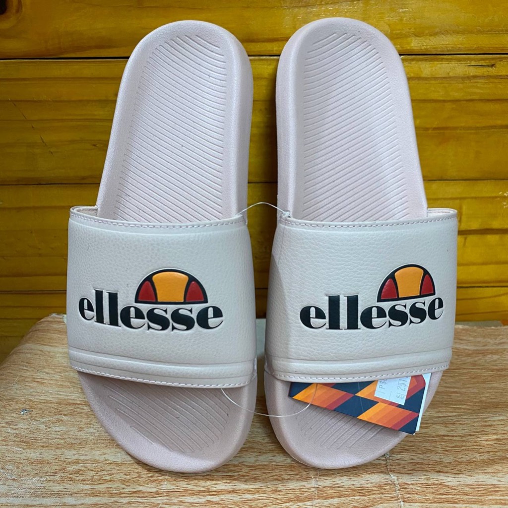 SANDAL SLIDE WANITA SENDAL ELLESSE WOMEN DUSTY PINK ORIGINAL COD NYAMAN TIDAK LICIN