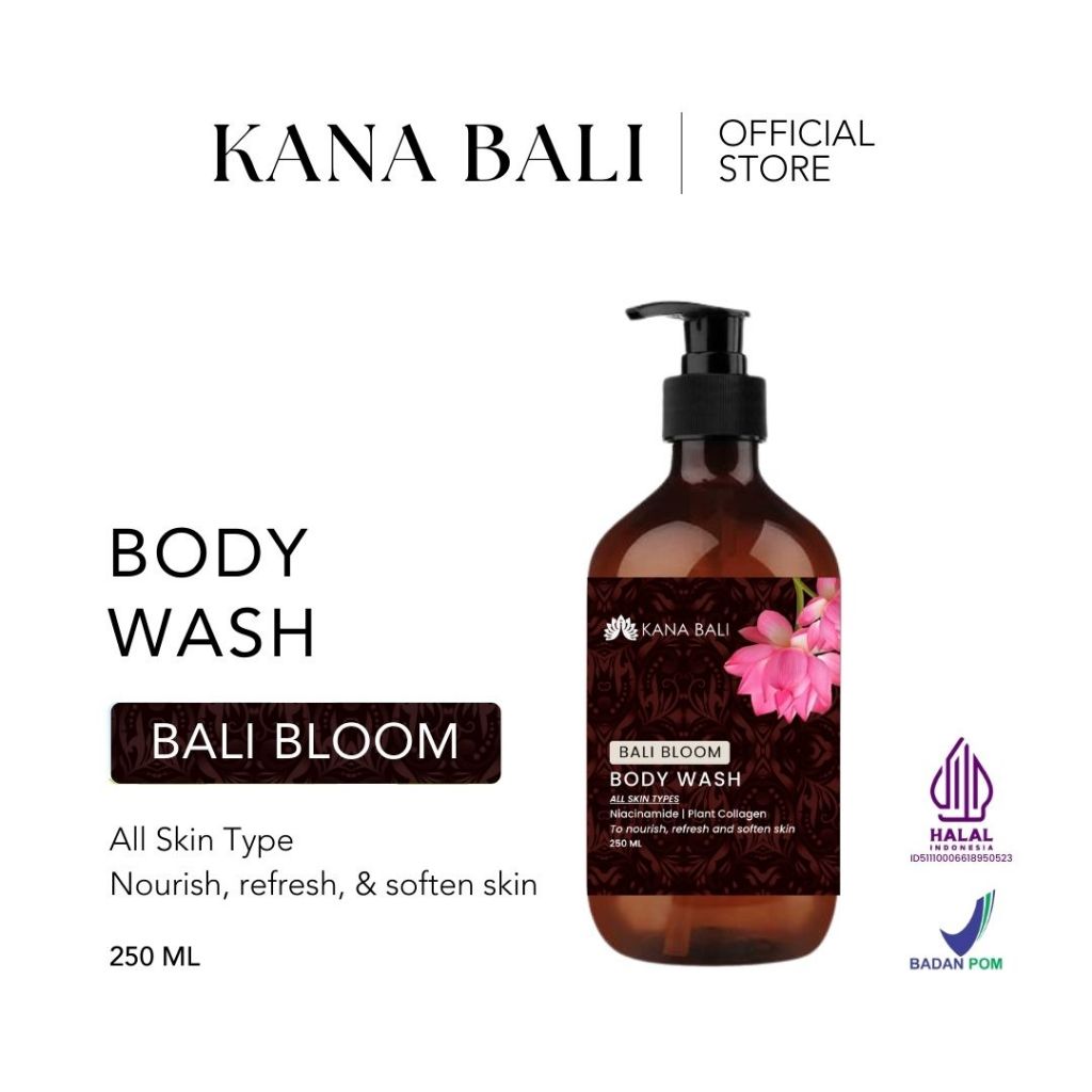 Kana Bali Nourishing Body Wash Bali Bloom - Sabun Mandi | Sabun Cair