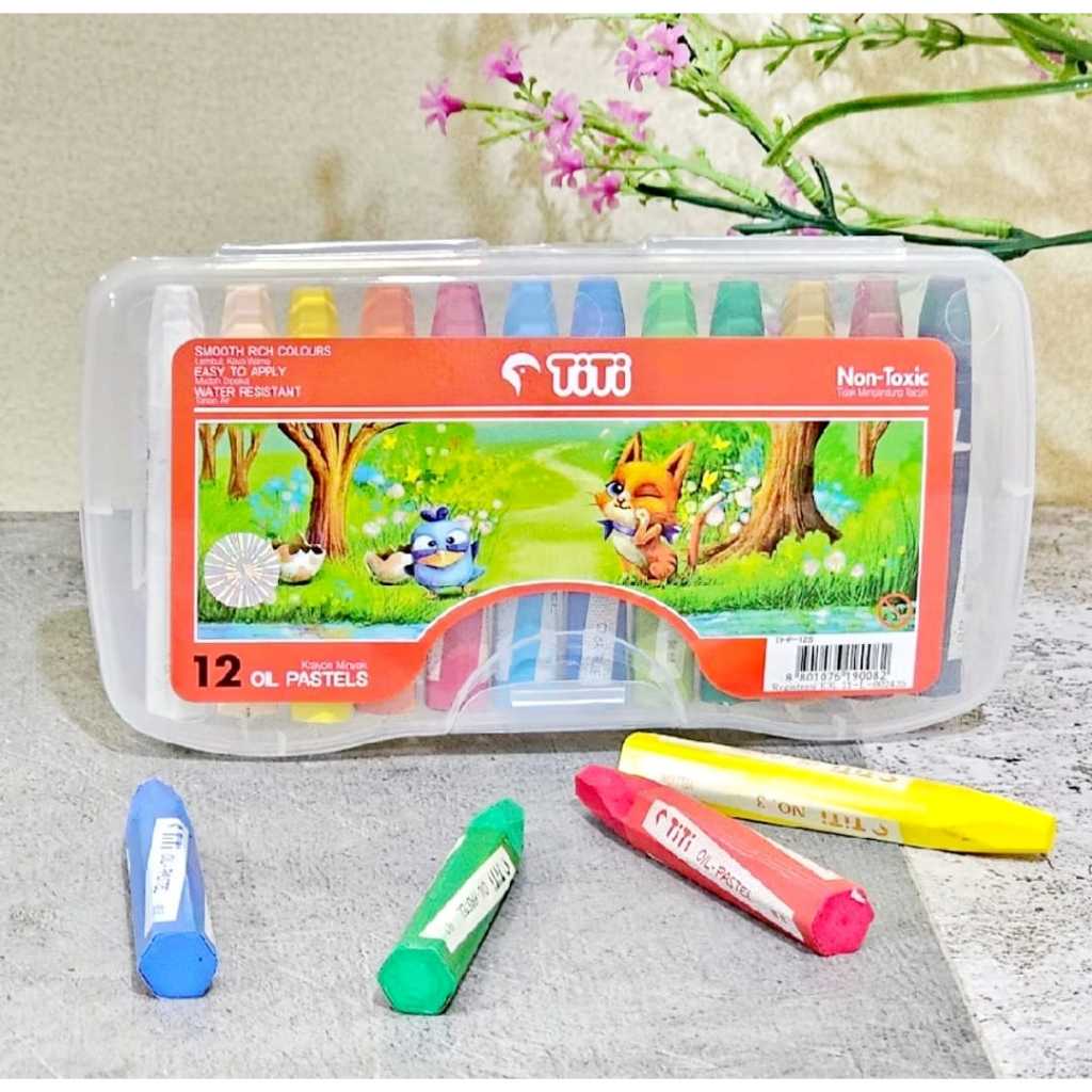 

CRAYON TITI OIL PASTEL 12 WARNA TERLARIS