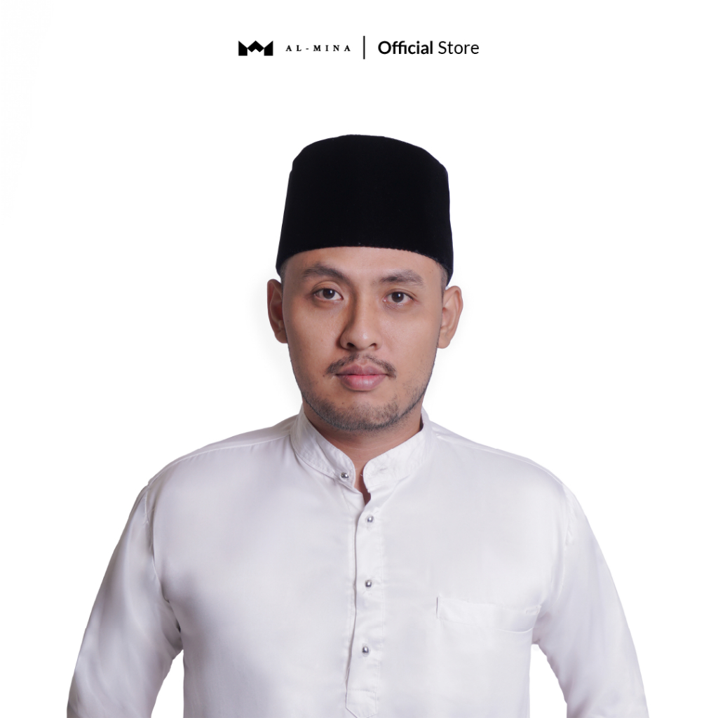 AL-MINA - Songkok Hitam AC Peci Hitam Kopiah Nasional Kualitas Premium Harga Terjangkau
