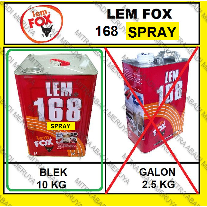 Lem SPRAY Lem FOX SPRAY Lem Kuning Semprot Blek