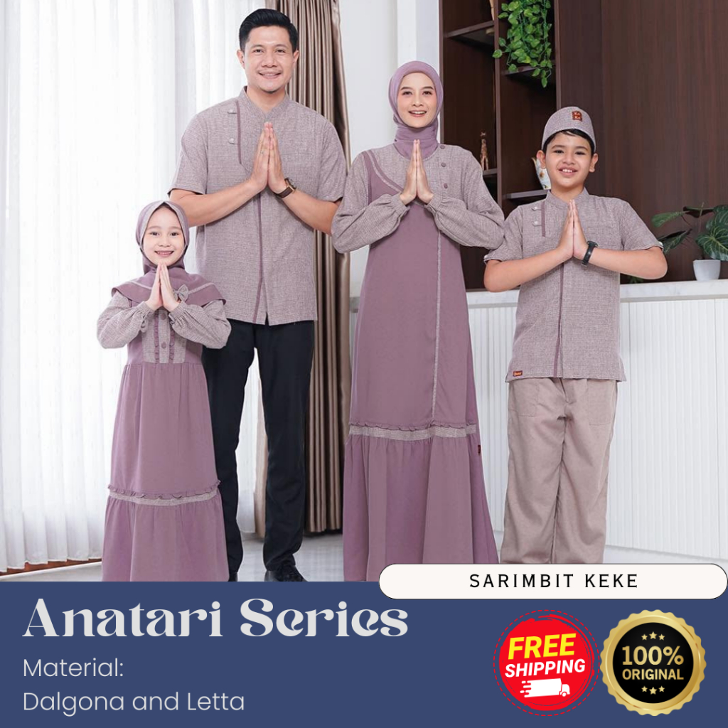 [SARIMBIT KEKE] BAJU SARIMBIT LEBARAN KELUARGA TERBARU BY KEKE // ANATARI // SARIMBIT KELUARGA/ COUP