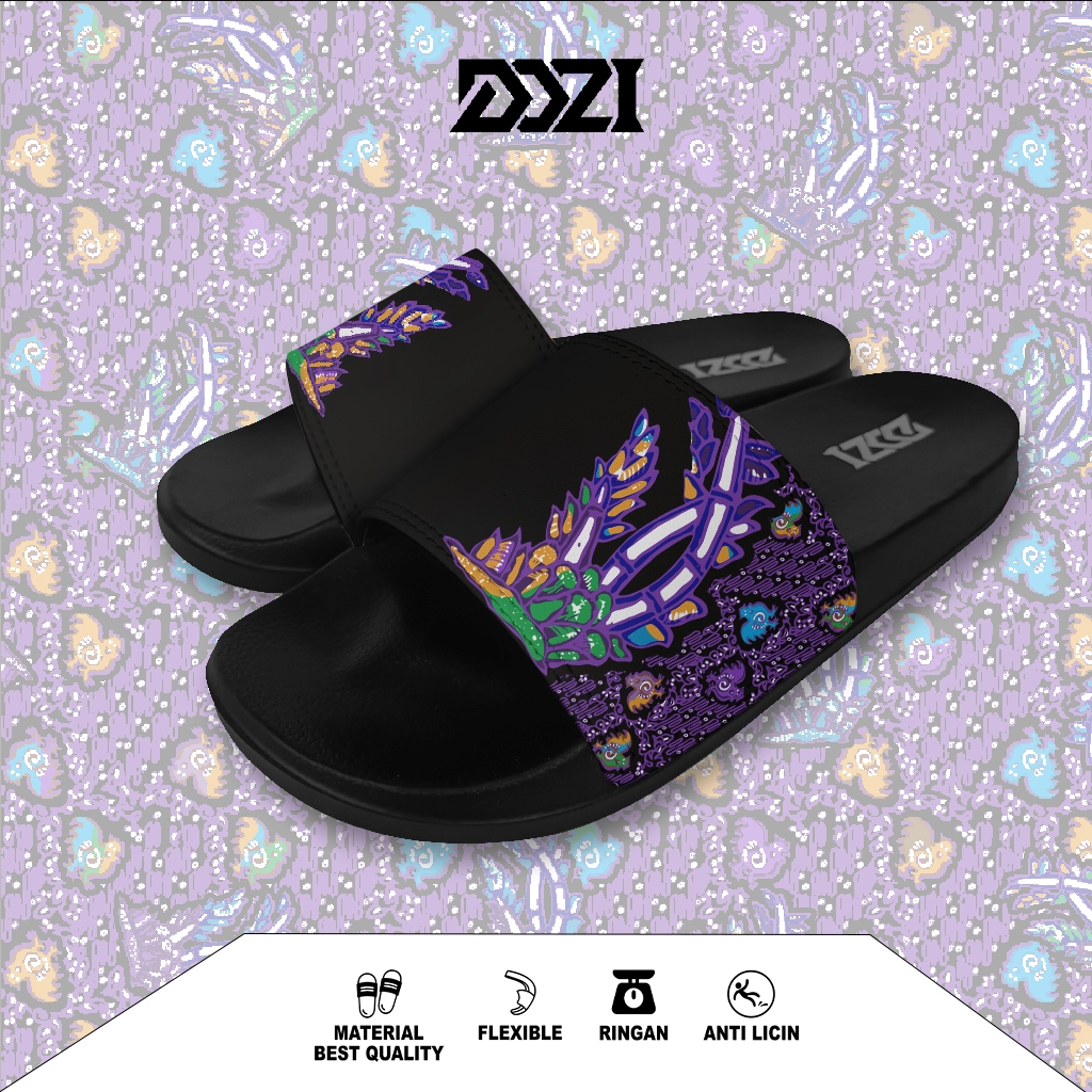 Sandal Batik  AYAM PARANG WARENG Selop Slip on Distro keren pria wanita