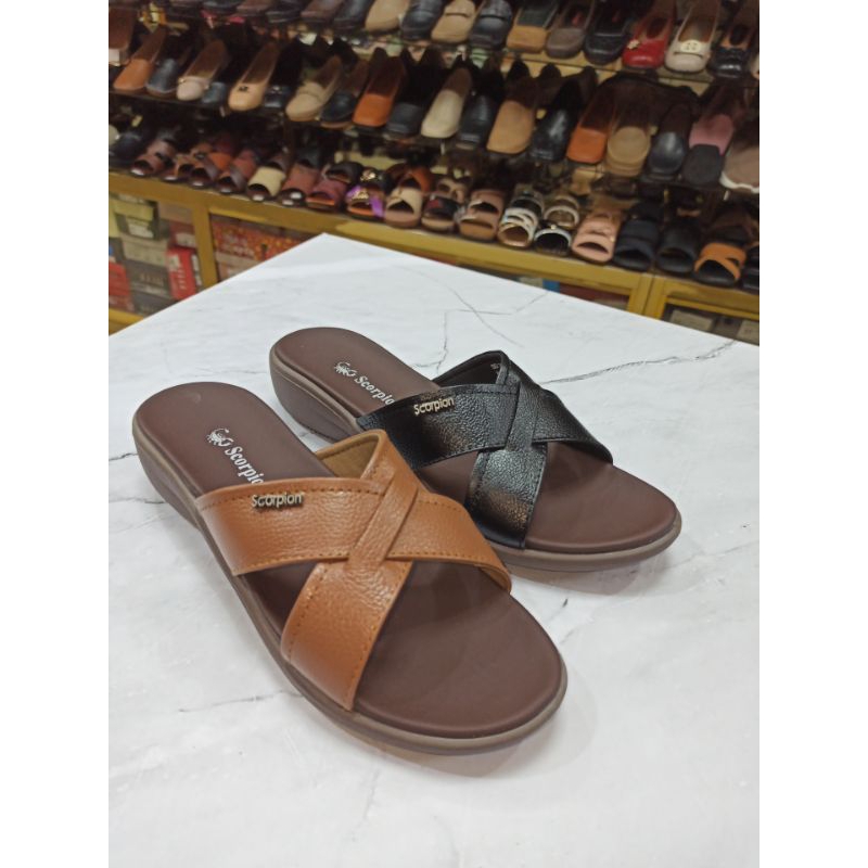Scorpion 2103 Sandal wanita kulit asli