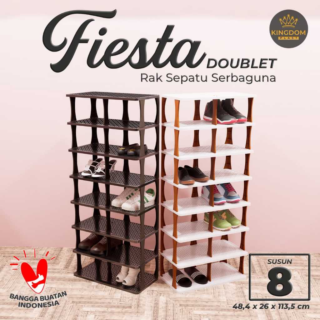 KINGDOM RAK SEPATU MINIMALIS DOUBLET FIESTA