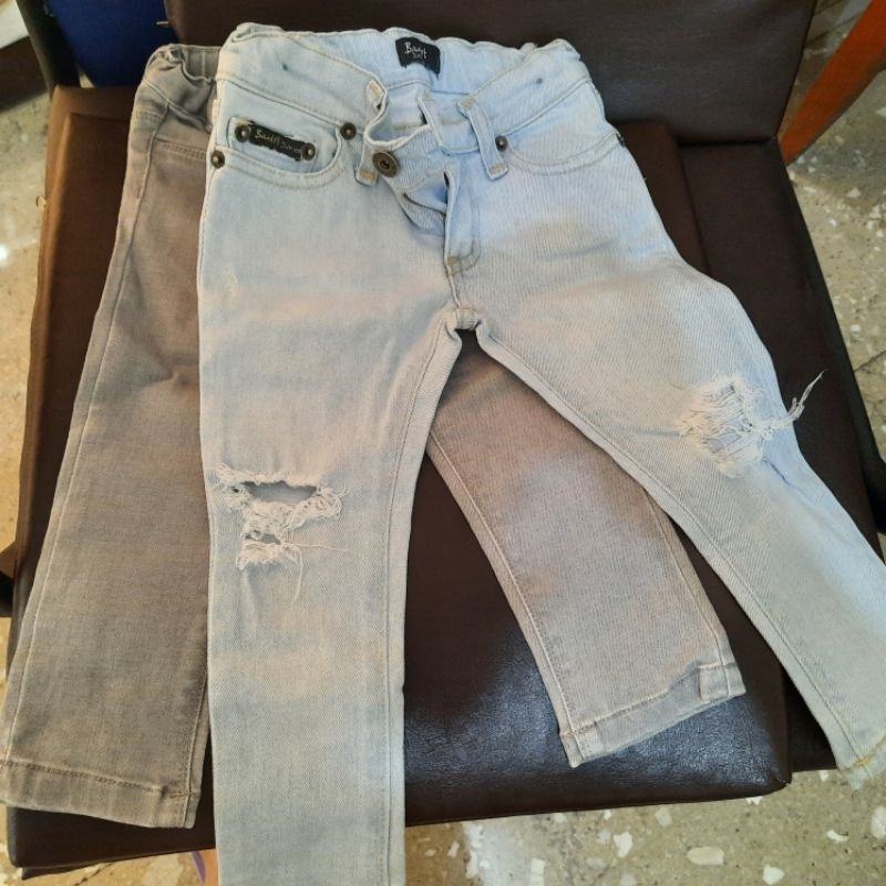 Celana panjang anak laki celana jeans sobek bekas second