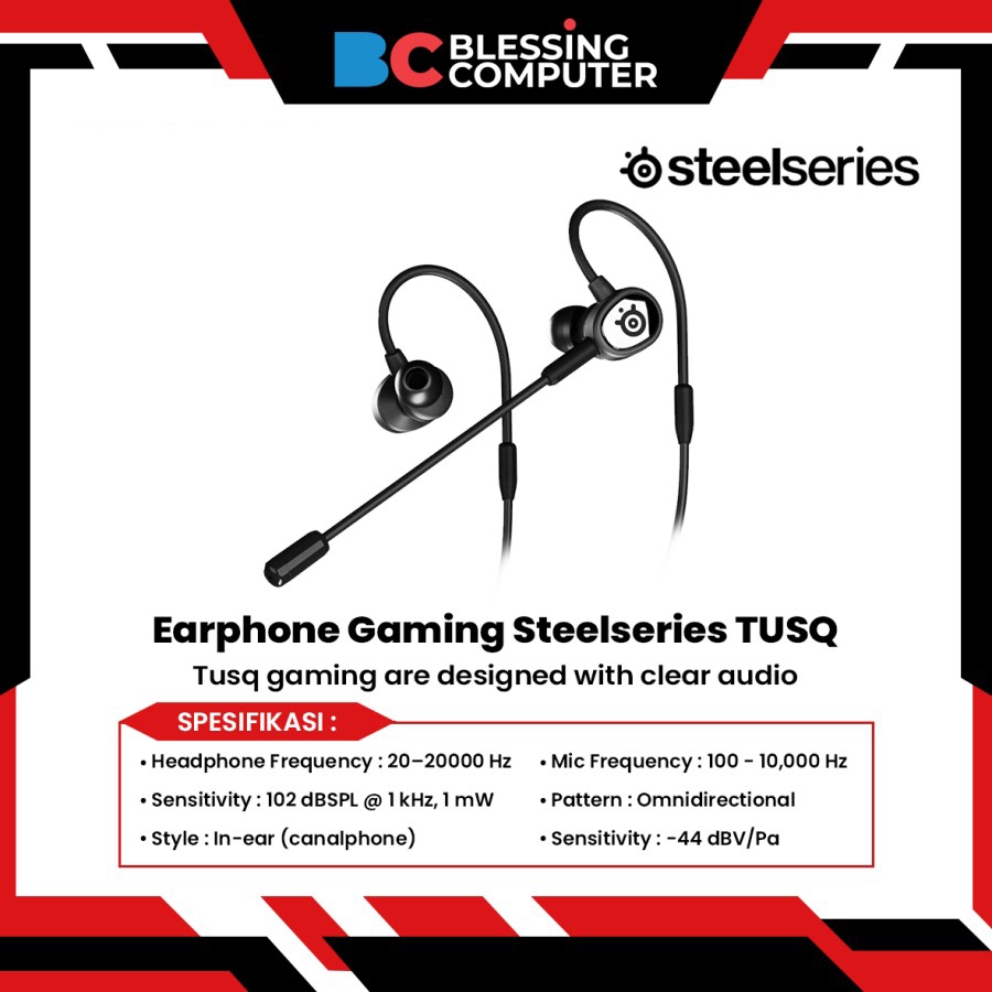 Earphone Gaming Steelseries TUSQ