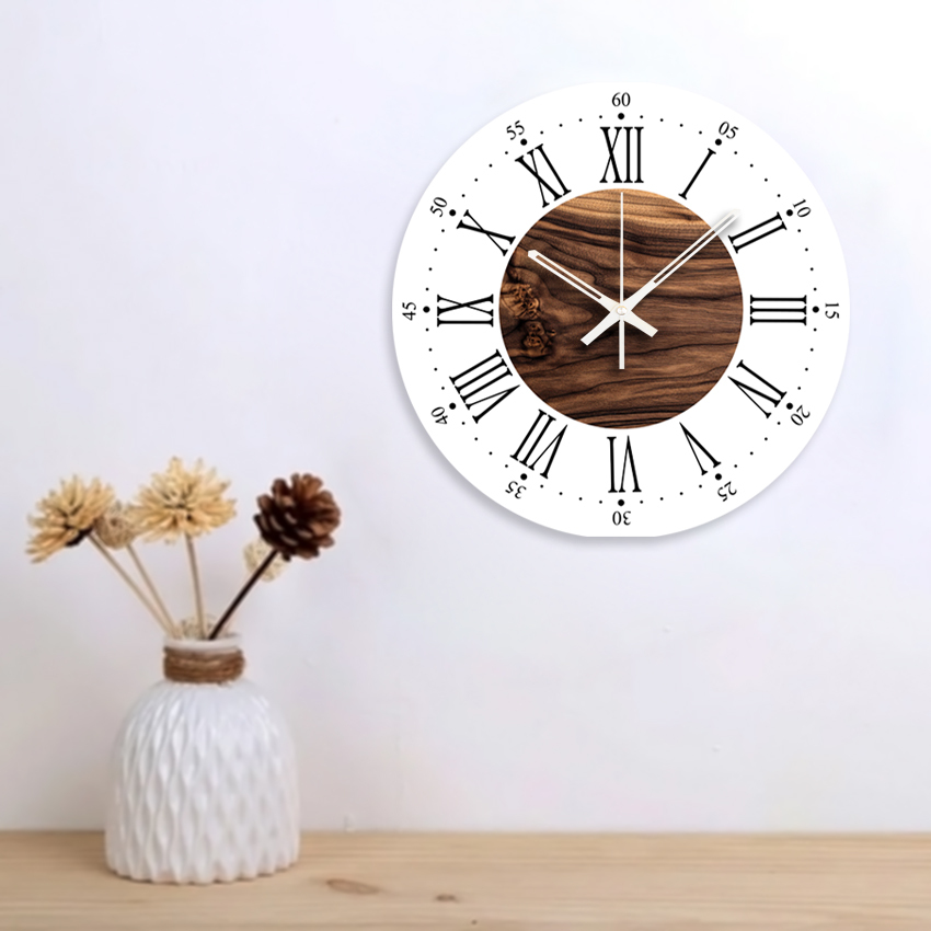 PROMO Jam Dinding Kayu Aesthetic Jam Dinding Jati Kayu Mahoni Jam Dinding Ukiran Jepara