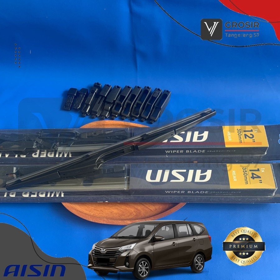 AISIN Rear Wiper Belakang Calya sigra 12 inch Wiper Karet Kaca