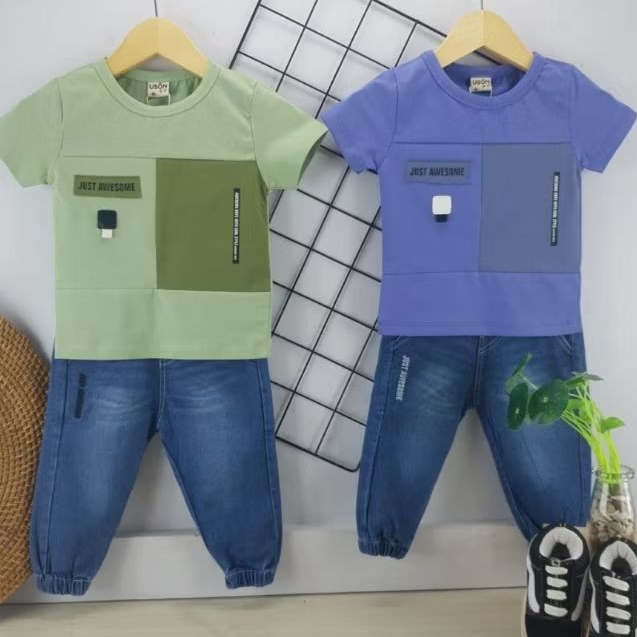 SETELAN USON CELANA JEANS JOGER PANJANG ANAK COWOK