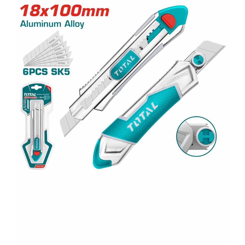 

TOTAL Pisau Snap-off blade knife TG5121806