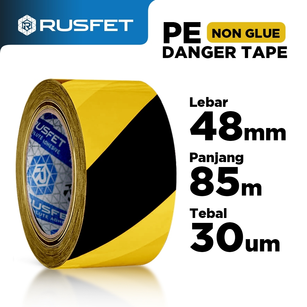 

Lakban Police Line 2inch Merah Kuning Rusfet PE Danger Line Lakban Garis Polisi
