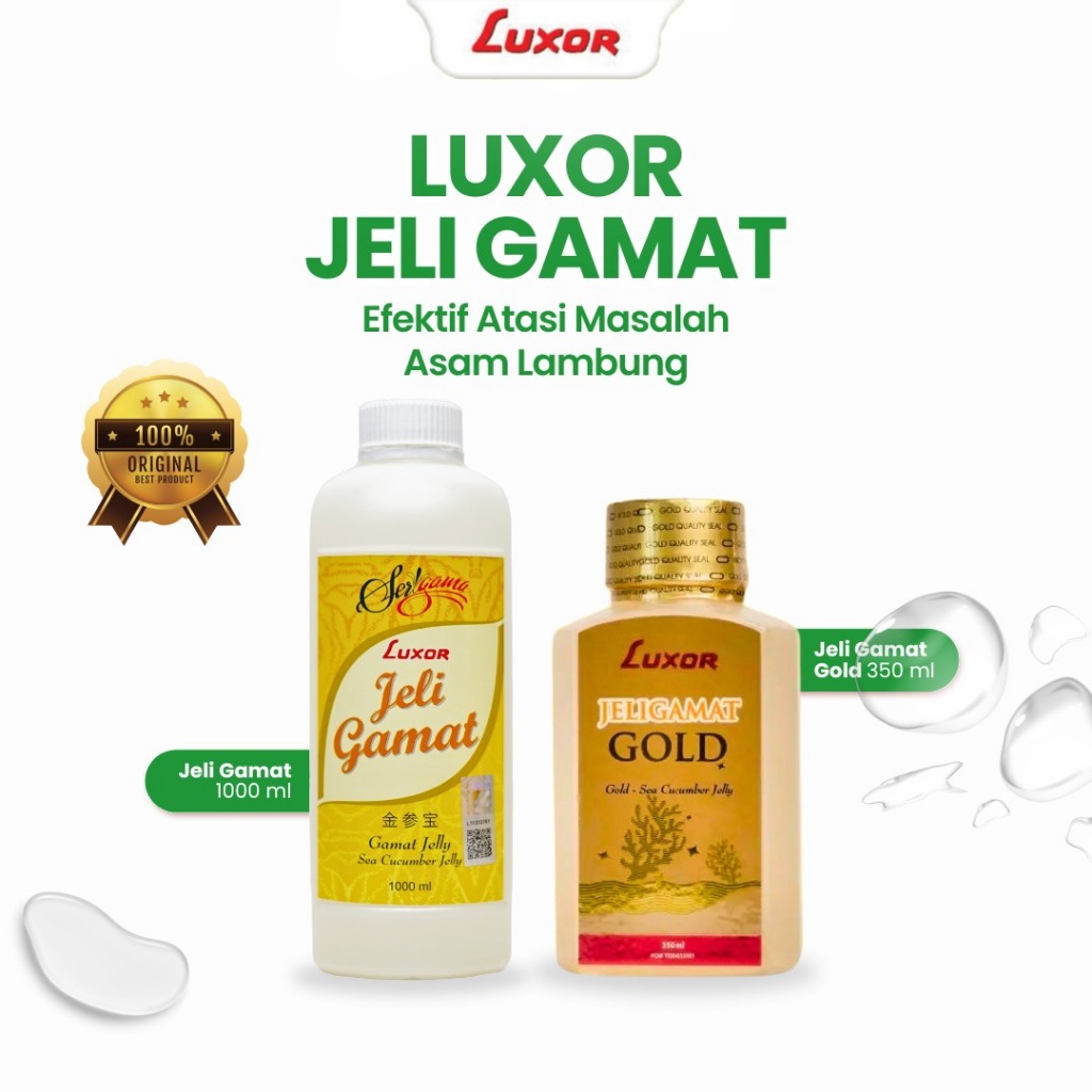 Paket Bundling Jelly Gamat Luxor 1000ml & Luxor Gold Premium-350ml