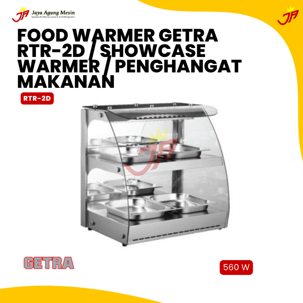 GETRA Food Warmer RTR-2D / Showcase Warmer / Penghangat Makanan
