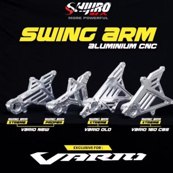 Swing ARM Honda Vario 150 Old New, Vario 160, Shijiro CNC Project