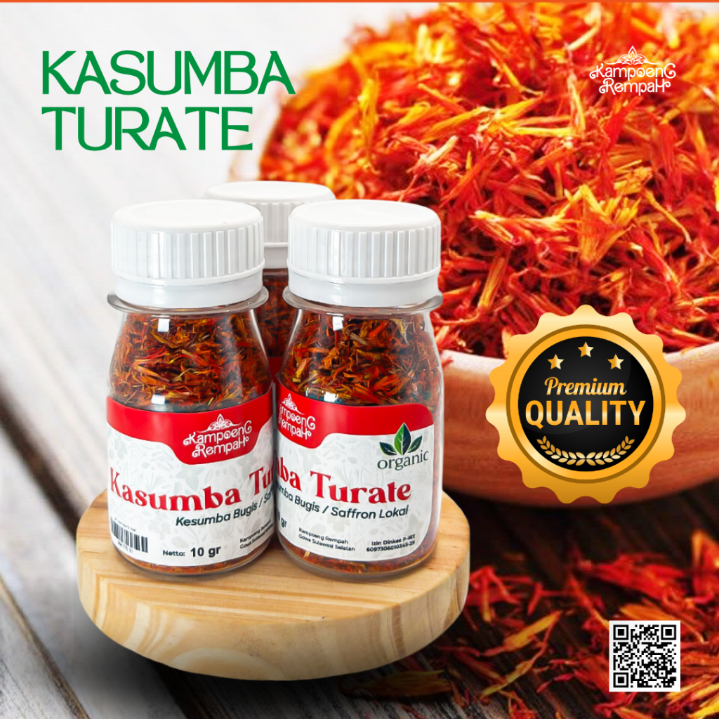 

Kasumba Turate | Kesumba Bugis | Saffron lokal Premium 10 gr