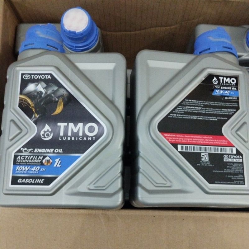 oli TMO toyota 1 liter bensin 10W-40 12 botol NEW (dus)
