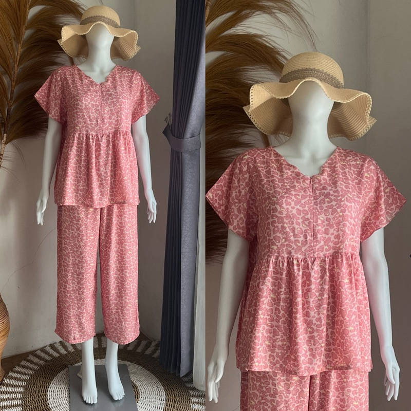 Clarissa One Set Setelan Baby Doll Dewasa LD 110cm