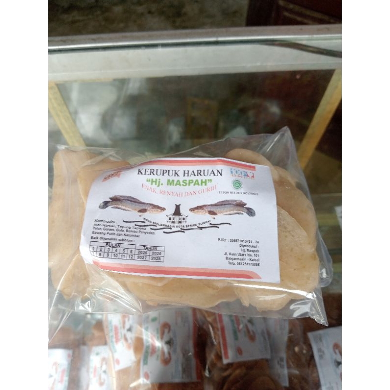 

kerupuk Haruan(ikan gabus) mentah