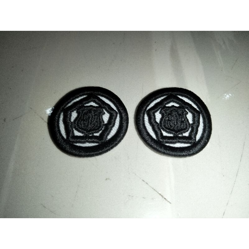 bordiran timbul Monogram Satpam