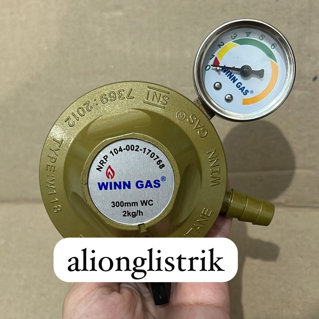 [WINN GAS] Regulator Dengan Meter Winn Gas W 118 M | Regulator Meter W 118 M Winn Low Pressure