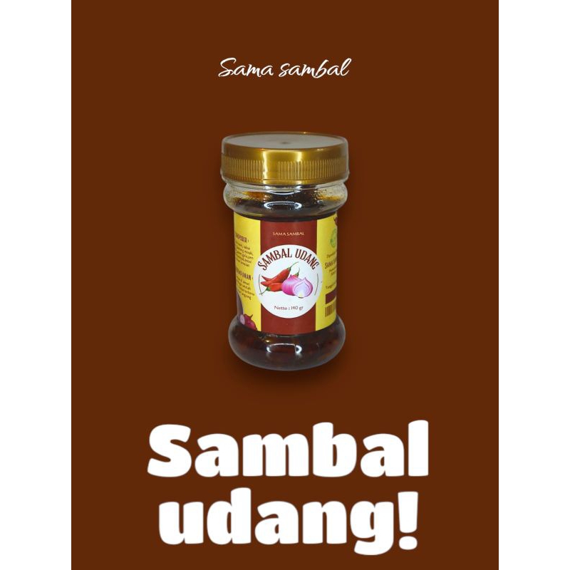 

SAMBAL UDANG ALA "SAMA SAMBAL