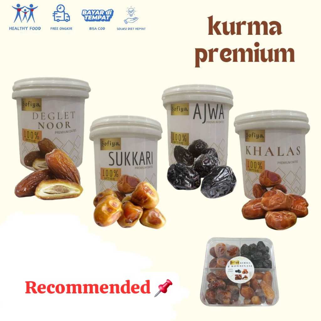 

COD 800 GR KURMA EMBER SOFIYA PREMIUM SUKARI/AJWA/TUNISIA/KHALAS MADU TUNIS DEGLET NOOR SAFIYA