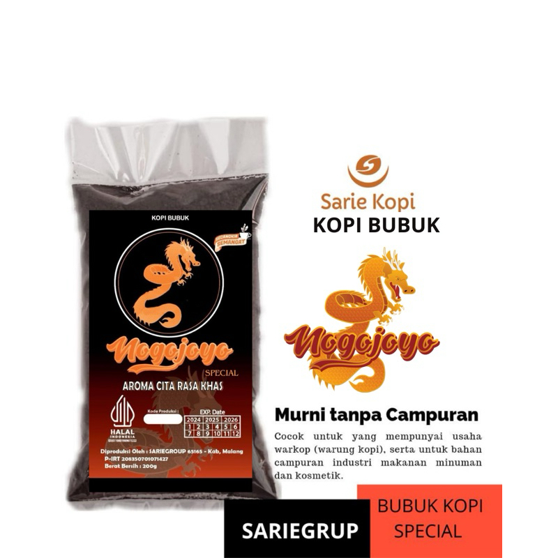 

KOPI BUBUK NOGOJOYO MURNI SPECIAL 1KG cocok untuk usaha warkop dll