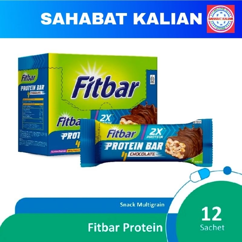 

Fitbar Protein Bar chocolate 25gr Isi 12pcs