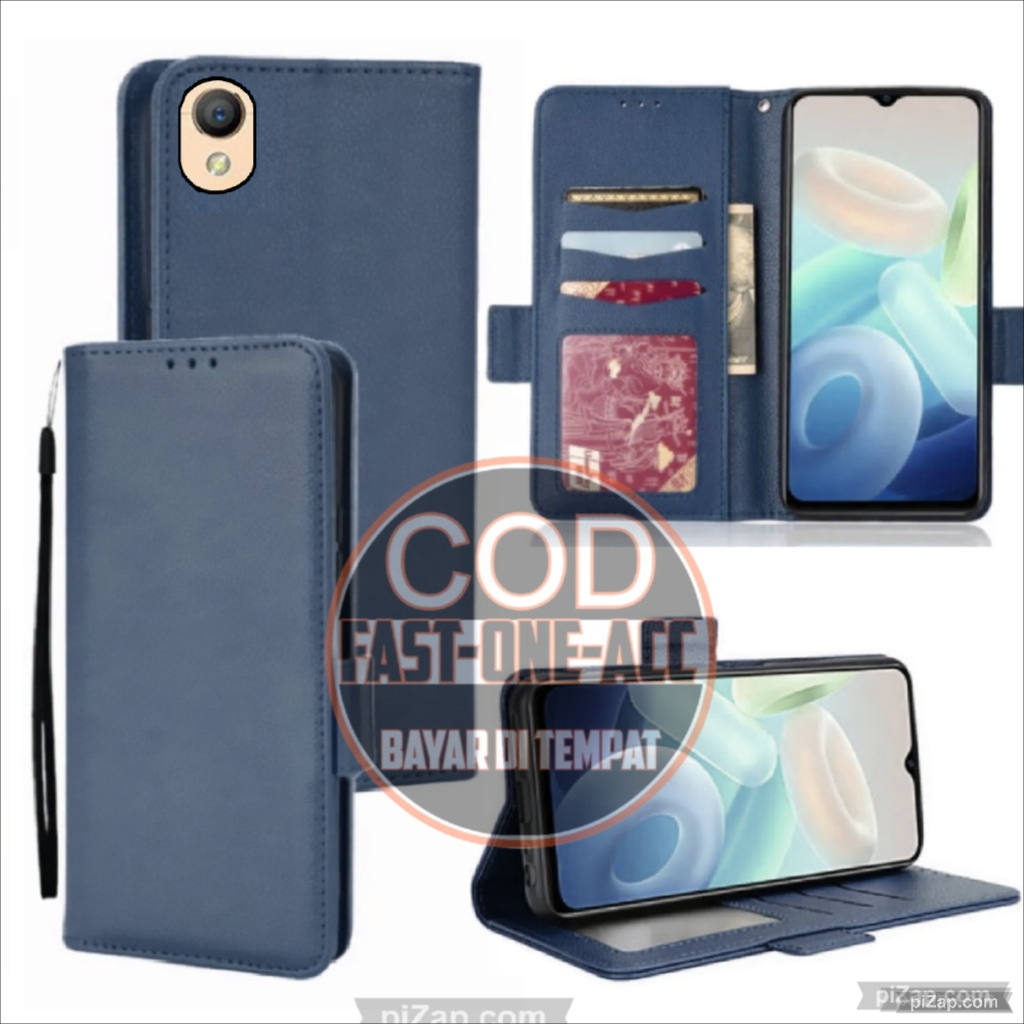 CASE HP OPPO A37/NEO 9 - CASING DOMPET - FLIP COVER LEATHER- SARUNG HP