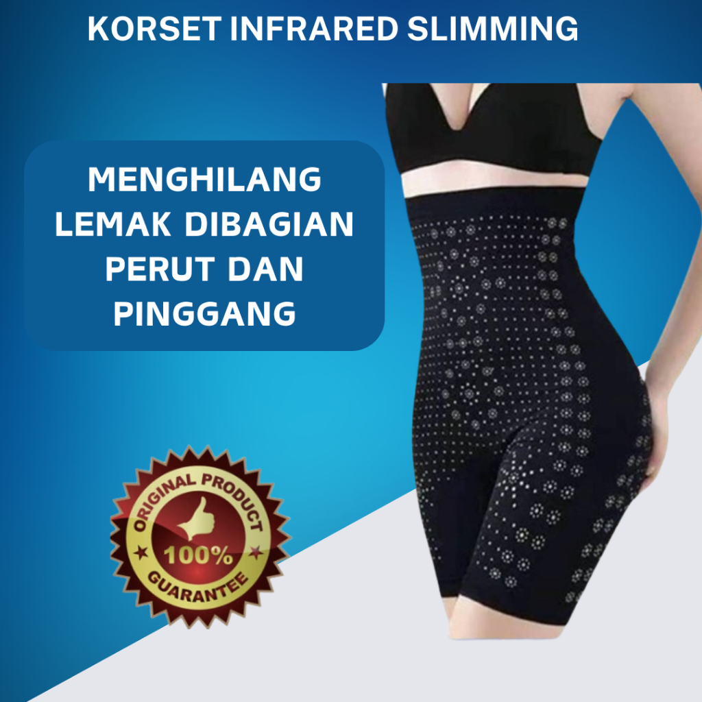 Celana Korset Infrared Pelangsing Perut Buncit Pants Infrared 3 in 1 Pelangsing Pengencang Badan Pan