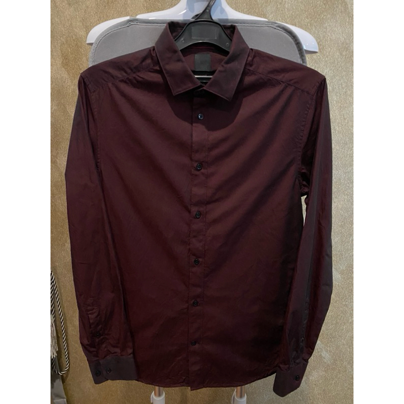 KEMEJA MAROON H&M ORI