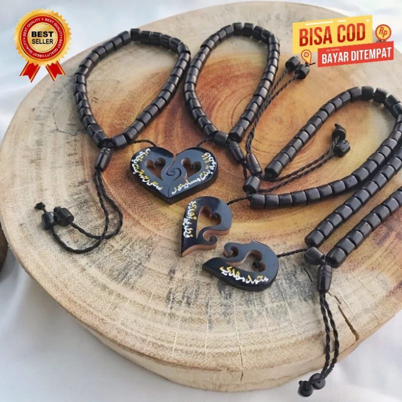 Gelang Kokka/Kaukah/Kaokah Couple love hati Ukir nama, Request nama & tgl