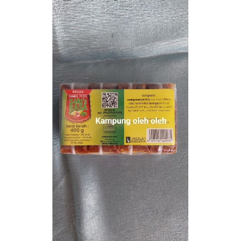

sambal pecel sari's rasa(pedas) isi 4 berat 400gram