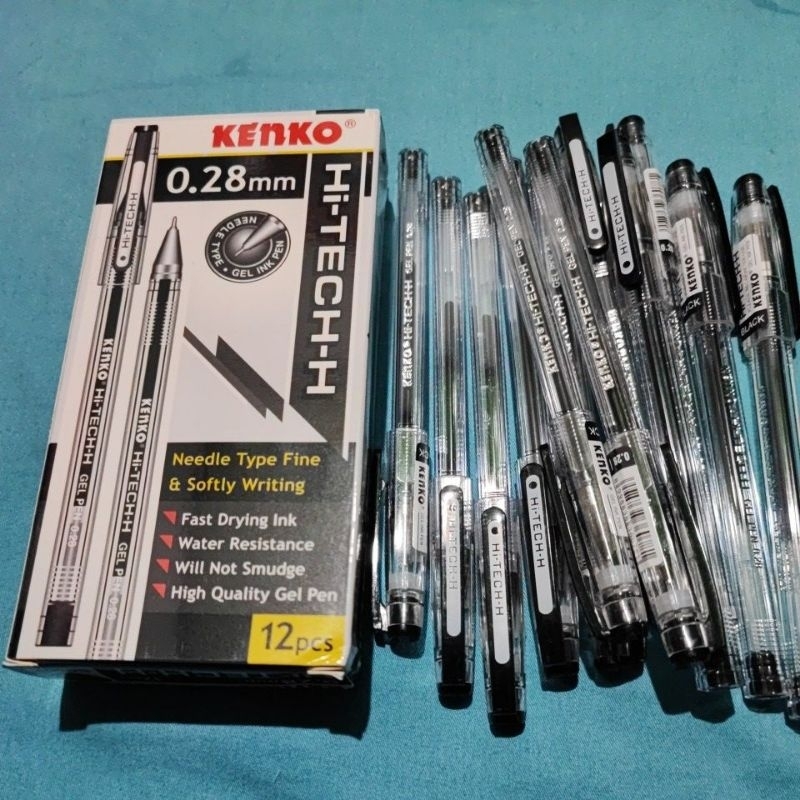

KENKO Hi-TECH-H GEL PEN 0.28MM HITAM BOLPEN BOLPOINT BOLPOIN PULPEN