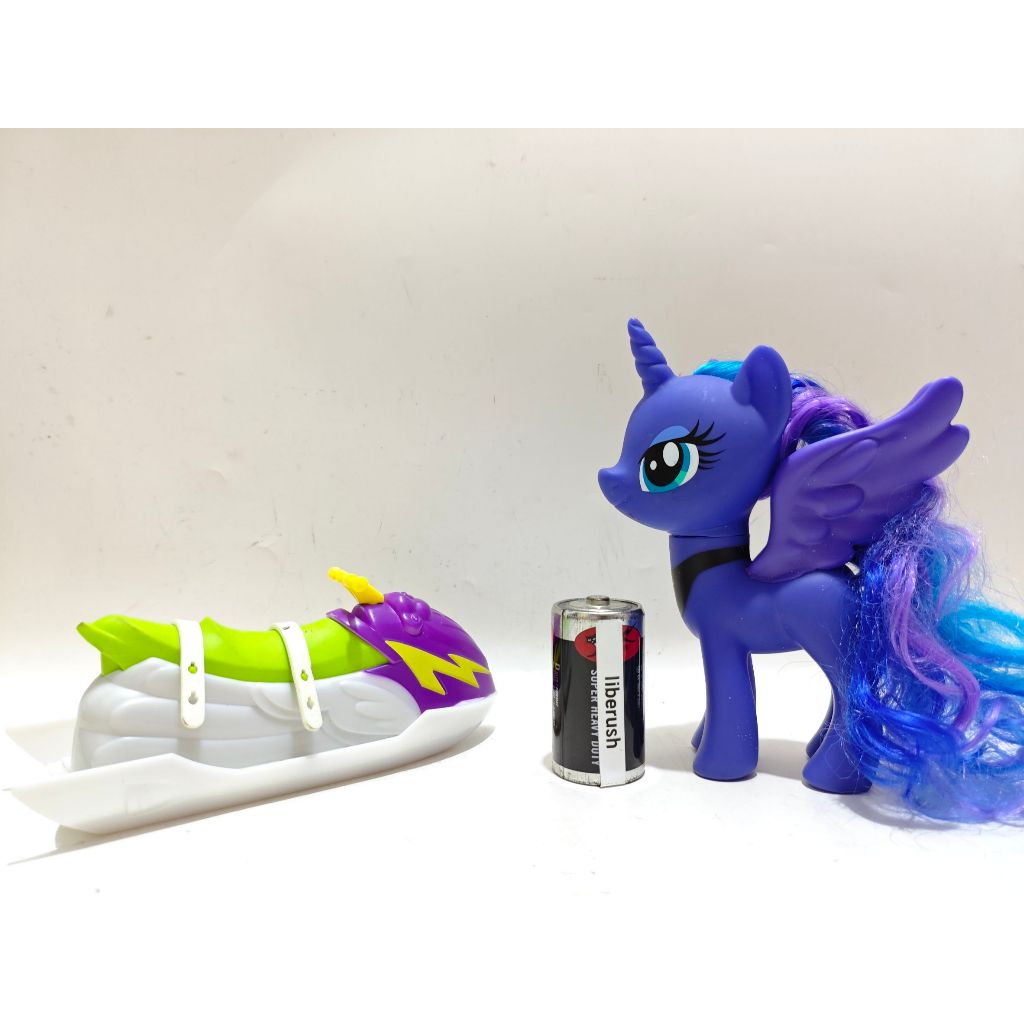 Set my little pony princess luna sparkling 6" figure celestia & my little pony rainbow dash sporty b