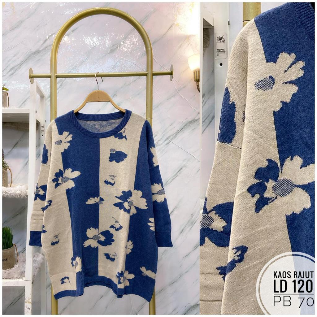 kaos sweater wanita rajut / sweater wanita rajut hangat / sweater import premium