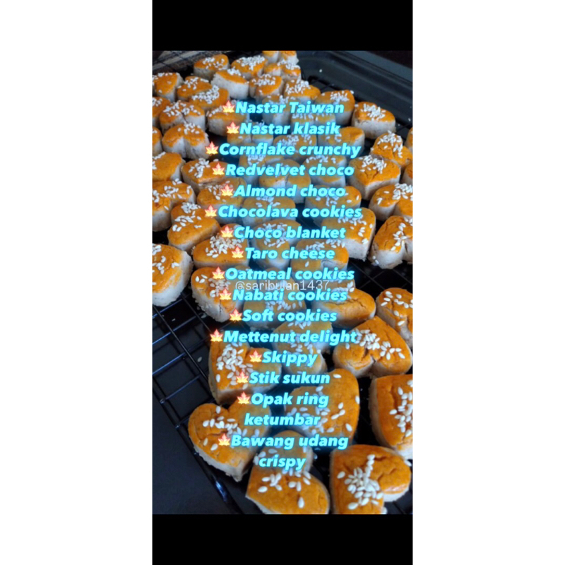 

Kue kering/ kue kering raya/ kue kering lebaran/ kue kering premium/ kue kering Idul Fitri/