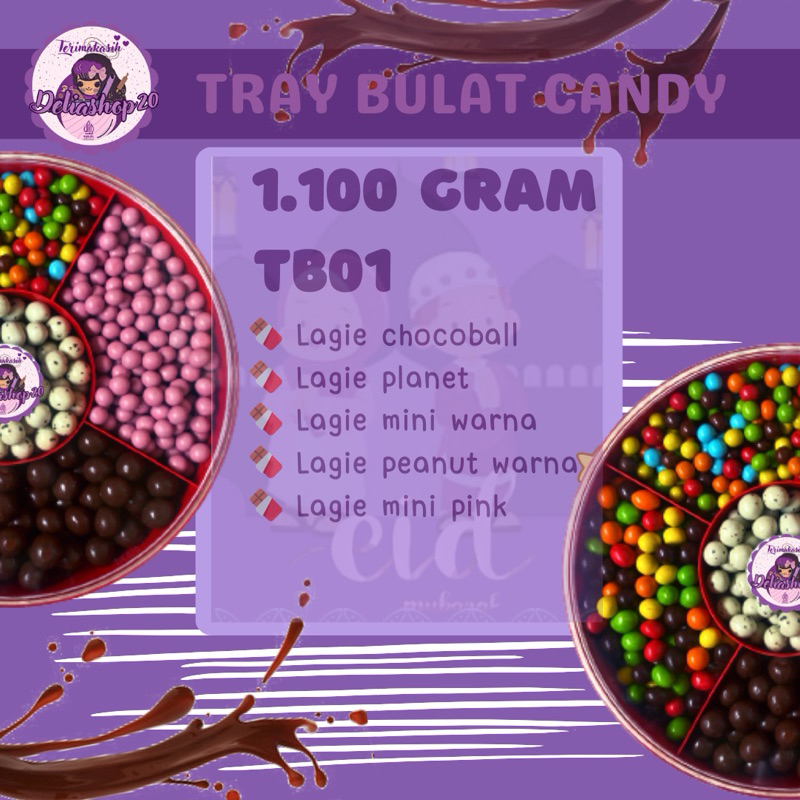 

paket tray bulat candy lagie mix 1100gr